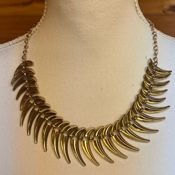 Gold Statement Necklace - Picture 1 of 3